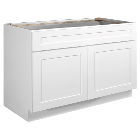 Design House Brookings 48" Wide x 34-1/2" High Double Door Base Cabinet with Single Drawer White