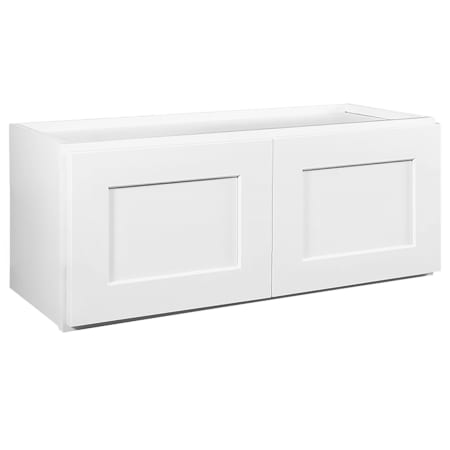 Design House Brookings 36" Wide x 15" High Double Door Bridge Wall Cabinet White