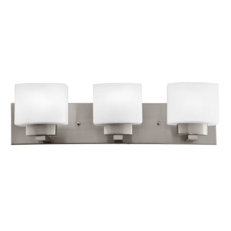Design House Dove Creek 3 Light 24" Wide Vanity Light with Frosted Glass Shades - 180 Watts Satin Nickel