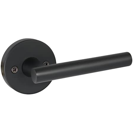 Design House Eastport Non-Turning One-Sided Dummy Door Lever with Round Rose Matte Black
