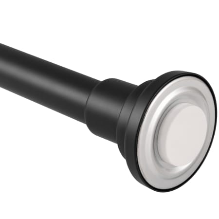 Design House 42" -72" Adjustable Tension Non-Slip Heavy Duty Shower Curtain Rod Matte Black