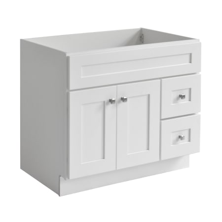 Design House Brookings 36" Single Free Standing Wood Vanity Cabinet Only - Less Vanity Top White
