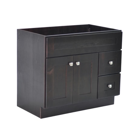 Design House Brookings 36" Single Free Standing Wood Vanity Cabinet Only - Less Vanity Top Espresso