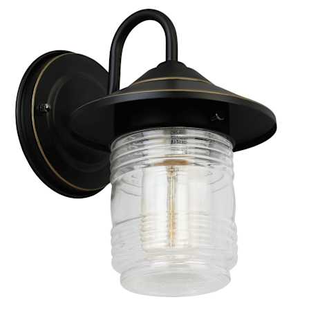 Design House Jelly Jar 9" Tall Outdoor Wall Sconce Oil Rubbed Bronze