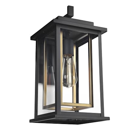Design House Hayward 15" Tall Outdoor Wall Sconce Black
