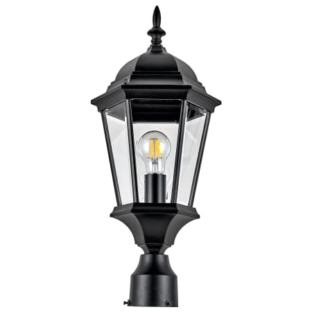 Design House Oak Creek 22" Tall Outdoor Single Head Post Light Textured Black