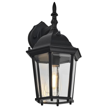 Design House Oak Creek 15" Tall LED Outdoor Wall Sconce Textured Black