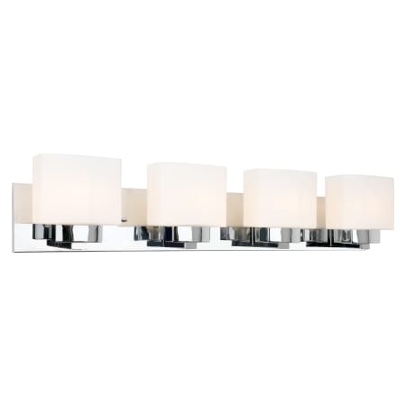 Design House Dove Creek 4 Light 32" Wide Bathroom Vanity Light Polished Chrome