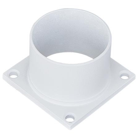 Design House 3" Tall Outdoor Pier Base Round Accessory Mount for Deck Porch Patio White