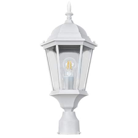 Design House Oak Creek 22" Tall Post Light White