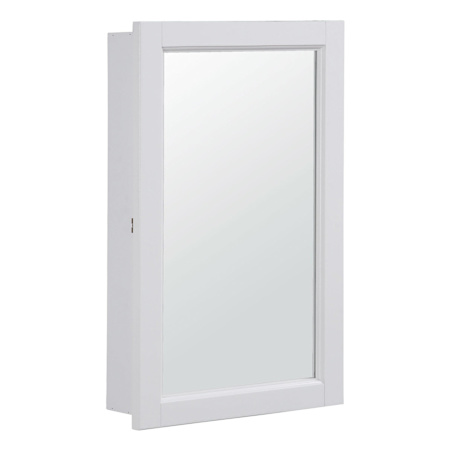 Design House Concord 16" Framed Single Door Mirrored Medicine Cabinet White