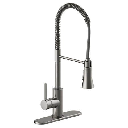 Design House Spencer 1.8 GPM Single Hole Pre-Rinse Kitchen Faucet - Includes Escutcheon Satin Nickel