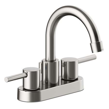 Design House Eastport 1.2 GPM Centerset Bathroom Faucet with Two Handles Satin Nickel