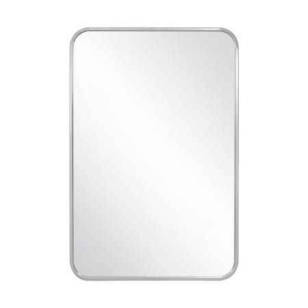 Design House Isla 24" W x 36" H Transitional Rectangular Framed Bathroom Wall Mirror Brushed Silver
