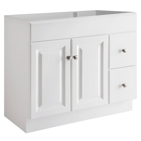 Design House Wyndham 36" Single Free Standing Vanity Cabinet Only - Less Vanity Top White