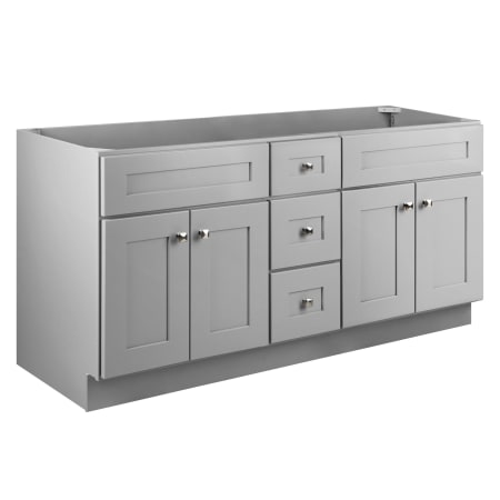Design House Brookings 60" Single Free Standing Vanity Cabinet Only - Less Vanity Top Gray