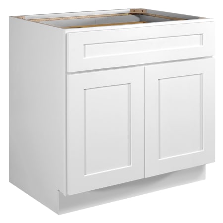 Design House Brookings 33" Wide x 35" Tall Double Door Base Cabinet with Single Drawer White