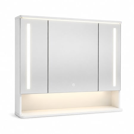 Design House Westvale 36" x 30" Lighted Frameless Triple Door Medicine Cabinet with Soft Close Hinges White