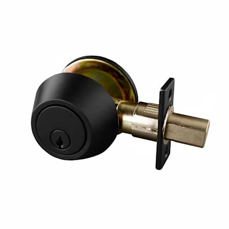 Design House Gateway Single Cylinder Deadbolt Matte Black