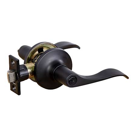 Design House Stratford Reversible Privacy Door Lever Matte Black