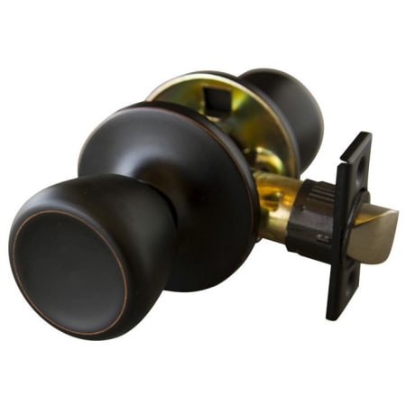 Design House Terrace Reversible Passage Door Knob Set with 6-Way Latch Oil Rubbed Bronze