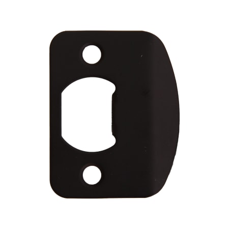 Design House 2-1/4" Full Lip Round Corner Strike Plate Matte Black