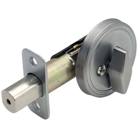 Design House Single Cylinder Keyed Entry One Sided Deadbolt Satin Chrome