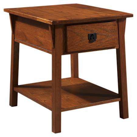 Design House Mission 20" Wide Pine Wood Nightstand Russet