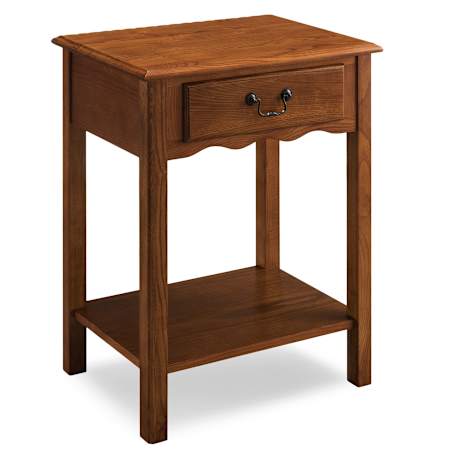 Design House Salem 22" Wide Ash and Other Wood Nightstand Medium Oak