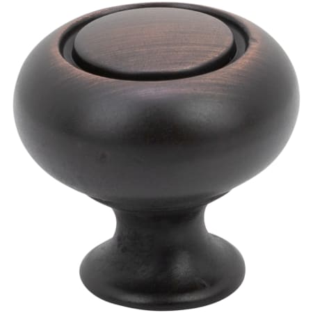 DesignPerfect Classic 1-1/4" Round Button Cabinet Knob / Drawer Knob Brushed Oil Rubbed Bronze