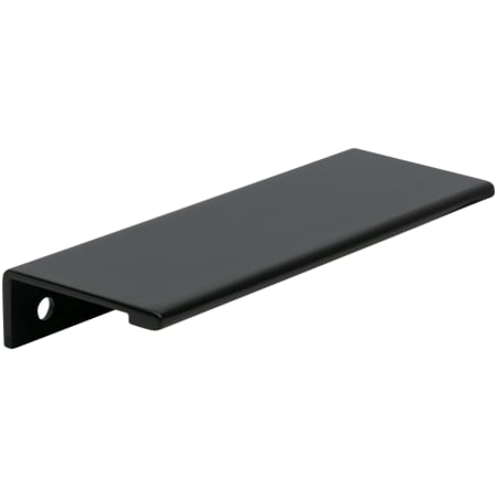 DesignPerfect Contemporary Pack of (10) - 3-3/4 Inch Center to Center Finger Tab Lip Style Cabinet Pulls / Drawer Tab Pulls Black