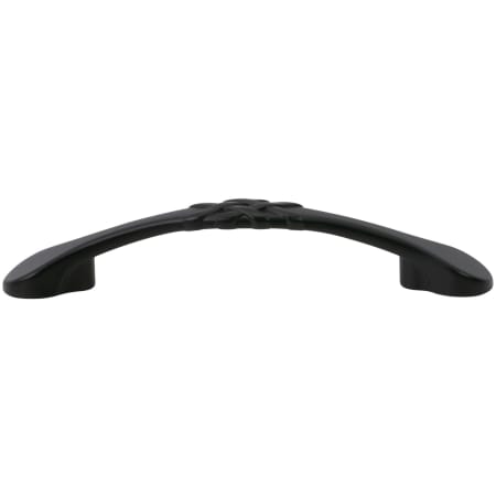 DesignPerfect Traditional Pack of (10) 3-3/4" Center to Center Arch Bow Cabinet Handles / Drawer Pulls with Weave Accent Black