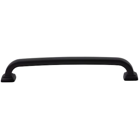 DesignPerfect Vintage Pack of (10) - 6-5/16" Center to Center Bold Block Arch Cabinet Handles / Drawer Pulls Black