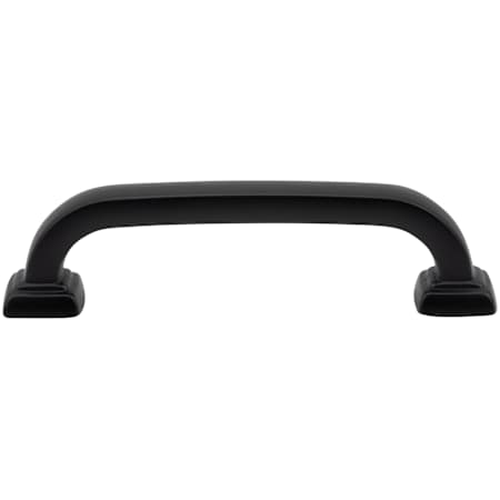 DesignPerfect Vintage Pack of (25) 3-3/4" Center to Center Curved Corner Cabinet Handles / Drawer Pulls Black