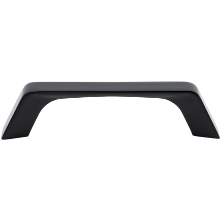 DesignPerfect Retro Pack of (25) 3-3/4" Center to Center Angled Arch Cabinet Handles / Drawer Pulls Black