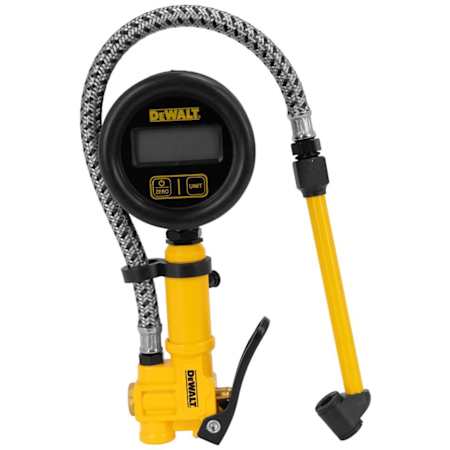 Dewalt 2.5" Digital Inflator with 15" Steel Braided Hose N/A