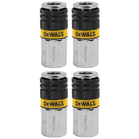 Dewalt 1/4" Female NPT Industrial Coupler (4 Pack) N/A