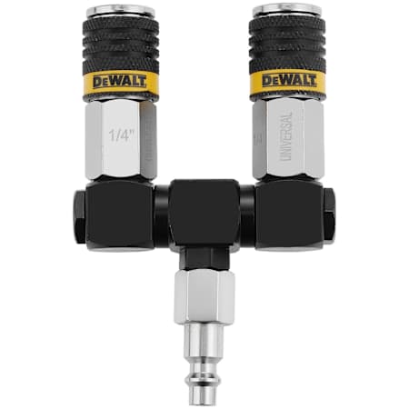 Dewalt 2-Way 360° Swivel Connector with 1/4" Coupler and 1/4" Plug N/A