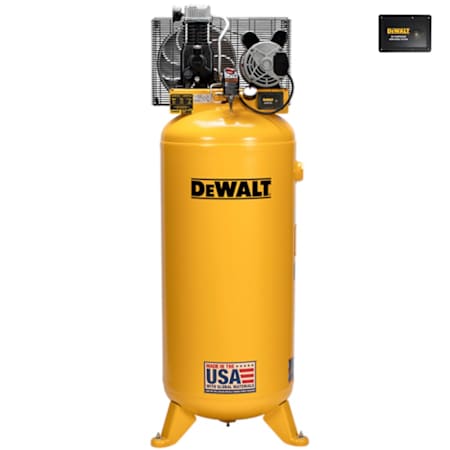 Dewalt 3.7 HP 60 Gal 175 Max PSI Single-Stage Stationary Electric (208, 230 Volt 1 Phase) Reciprocating Air Compressor with Monitoring System N/A