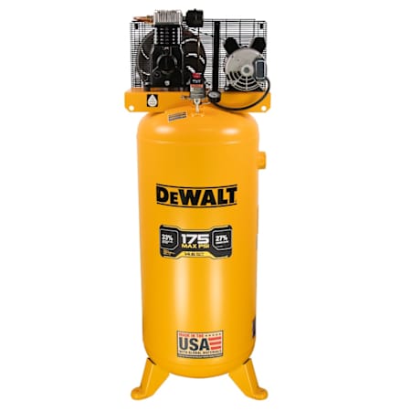 Dewalt 5 HP 60 Gal 175 Max PSI Single-Stage Stationary Electric (208, 230 Volt) Reciprocating Air Compressor N/A