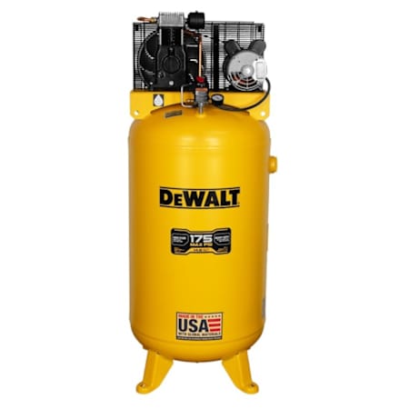 Dewalt 5 HP 80 Gal 175 Max PSI Single-Stage Stationary Electric (208, 230 Volt) Reciprocating Air Compressor N/A