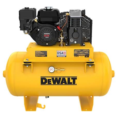Dewalt 5.5 HP 30 Gal 175 Max PSI Single-Stage Truck Mount Gas Reciprocating Air Compressor N/A