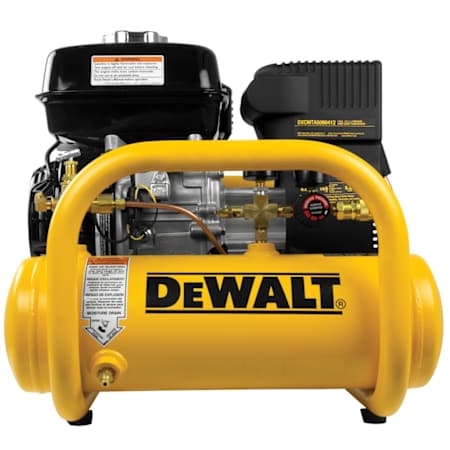 Dewalt 4 Gal 155 Max PSI Single-Stage Portable Gas Reciprocating Air Compressor with Honda GX Engine N/A