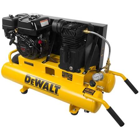 Dewalt 5.5 HP 8 Gal 150 Max PSI Single-Stage Portable Gas Reciprocating Air Compressor N/A