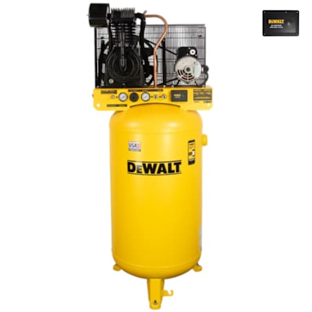 Dewalt 5 HP 80 Gal 175 Max PSI Two-Stage Stationary Electric (230 Volt 1 Phase) Reciprocating Air Compressor with Monitoring System N/A