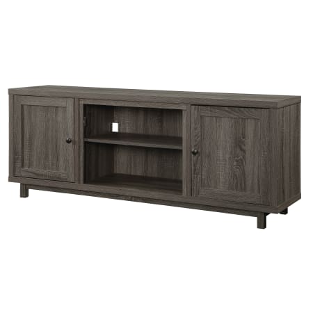 Dimplex 65" Wide Media Center with Reversible Chalk board Cabinet Doors from the Jesse Collection Iron Mountain Grey