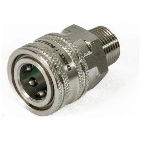 Dirt Killer Dirt Killer 3/8" Male NPT with 3/8" Female Quick Connect Coupler (Stainless Steel) N/A