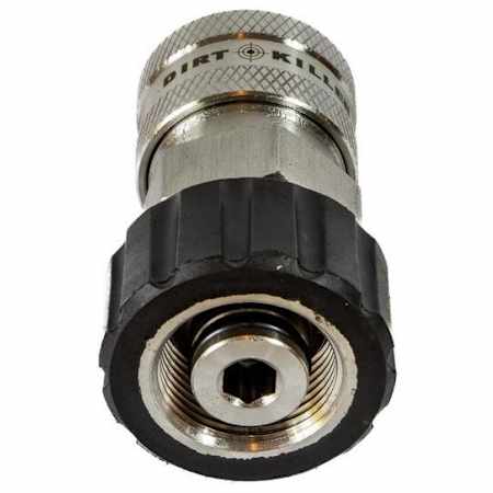 Dirt Killer Dirt Killer M22 Female with 3/8" Female Quick Connect Coupler Adapter (Stainless Steel) N/A