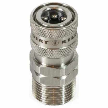 Dirt Killer Dirt Killer M22 Male (with 14MM Yoke) and 1/4" Female Quick Connect Coupler (Stainless Steel) N/A
