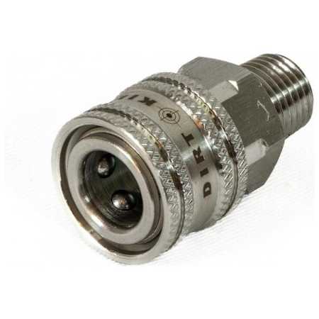Dirt Killer Dirt Killer 1/4" Male NPT with 1/4" Female Quick Connect Coupler (Stainless Steel) N/A